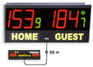 Panneau d'affichage sportif avec console munie de display pour volley, tennis de table
